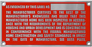 HUD Label for Mobile Home Financing and Refinancing